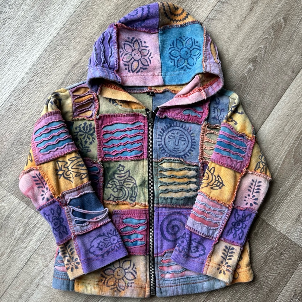 Y2K Rising International Multicolor Patchwork Kids Jacket